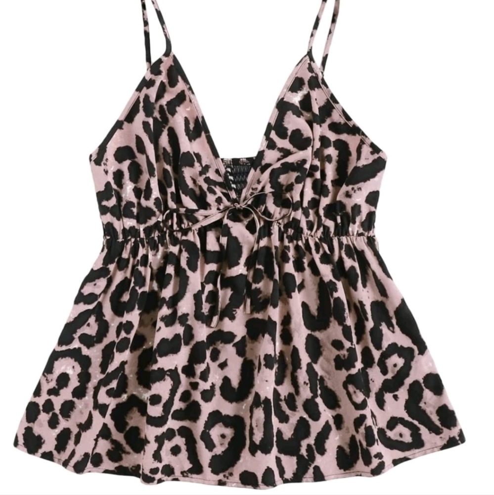 Leopard cami top